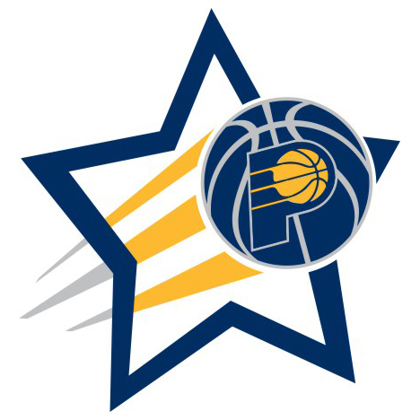 Indiana Pacers Basketball Goal Star logo iron on paper